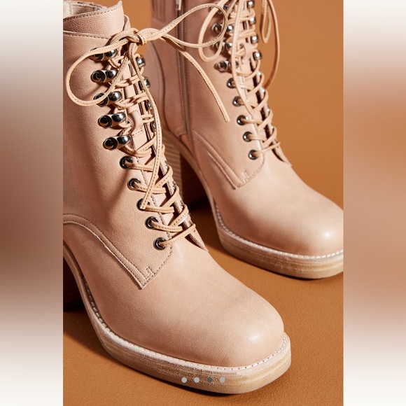 NWOT Jeffrey Campbell Dotti Leather Lace-Up Boot - Picture 8 of 11